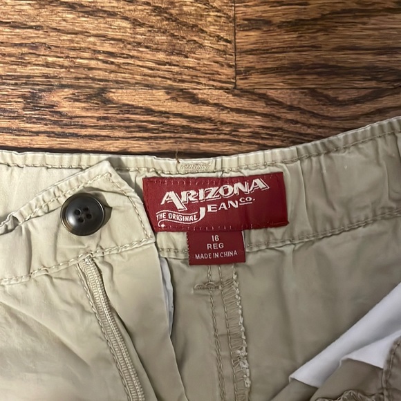 Boys Arizona Jean Co. Khaki Shorts - Picture 2 of 2
